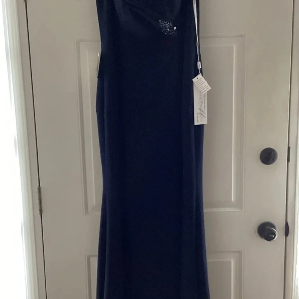 Rina di Montella-Montage, Formal Gown, Mother Of The Bride, NWT, Navy, Sz 14 - Picture 5 of 8